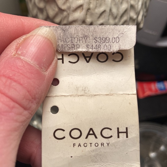 🎀 AUTH COACH BURGUNDY PATENT LEATHER SHOULDER TOTE BAG GREAT CONDITION 💛 - Picture 7 of 7